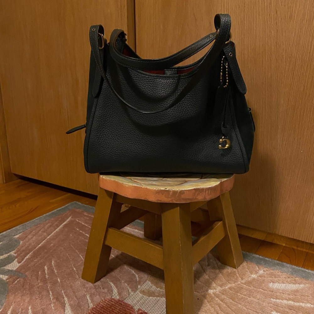 Coach green handbag